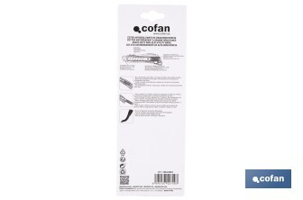 Cúter profesional de ABS | Con recubrimiento antideslizante TPR | Hoja negra ultra afilada SK2 | Bloqueo automático | Disponible en 3 medidas - Cofan