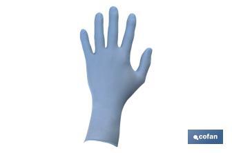 Box of 100 nitrile gloves | Fine and elastic gloves | Powdered-free | Comfortable and pleasant to the touch - Cofan