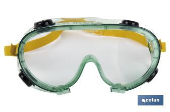 Lunettes de protection antibuée | Confortables et légères | Réglage avec élastique - Cofan