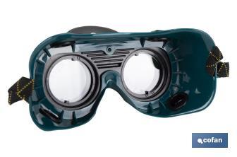 Safety welding goggles | Welding | Flip-up lens | EN 166/EN 175 - Cofan