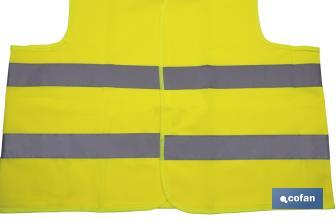 Gilet réfléchissant | Couleur jaune | Taille XXL | EN ISO 20471 | Catégorie III - Cofan