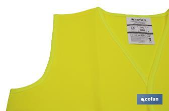 Gilet réfléchissant | Couleur jaune | Taille enfants | EN ISO 20471 | Catégorie III - Cofan