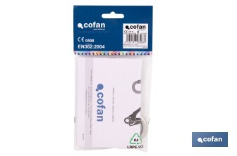 Mosquetón de seguridad | Con Roscado seguro | Resistencia 25kN | EN 362 |  Clase B I Cat lll - Cofan