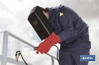 Welding safety face shield | Shade no. 11 | Black and white lenses | EN 166/EN 175 - Cofan