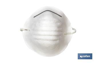 Mascarillas Higiénicas | Fabricadas en Polipropileno | Protegen contra el Polvo y Partículas no Tóxicas | No Reutilizable - Cofan