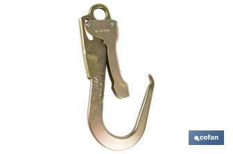 Safety snap hook | Steel for scaffolds | Double action self-locking system - Cofan