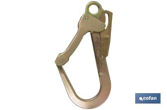 Safety snap hook | Steel for scaffolds | Double action self-locking system - Cofan