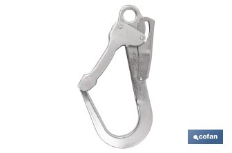 Safety snap hook | Steel for scaffolds | Double action self-locking system - Cofan