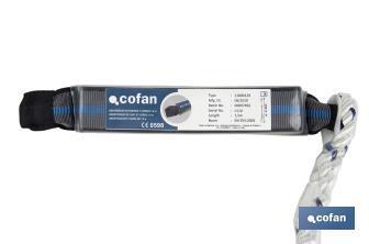 Absorvedor de energia I Com corda de segurança de 1,5 m - Cofan