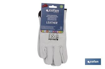 Bricofan grain leather glove - Cofan