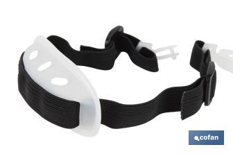 Elastic chin strap | Compatible with safety helmets | Fastening - Cofan