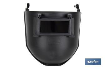 Welding shield | for construction helmet | Black - Cofan