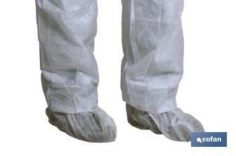 Safety coverall | White | Disposable coverall | Polypropylene | Available in various sizes - Cofan