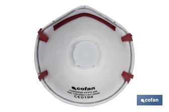 FFP3 NR respirator with valve for extra comfort EN149:2001+A1:2009 - Cofan