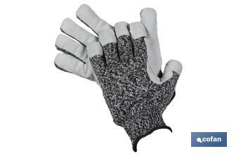 Cut-resistant gloves with reinforcement, High Tenacity Model | Maximum cut resistance | High abrasion resistance - Cofan