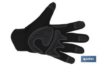 Anti-vibration foam gloves | Comfortable and safe | Reinforced with PVC | Ideal for mechanical hazards - Cofan