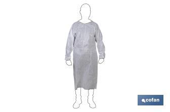 Surgical protective gown | Disposable gown | White | Polypropylene - Cofan