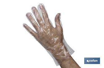 Caja de 10 000 guantes de polietileno (HDPE) | Protección e higiene | Útiles y eficaces | Ideal para supermercados - Cofan