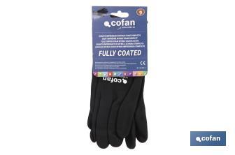 100% nitrile-coated gloves | Ideal for automotive, construction industries and oil handling | Comfortable and safe gloves - Cofan