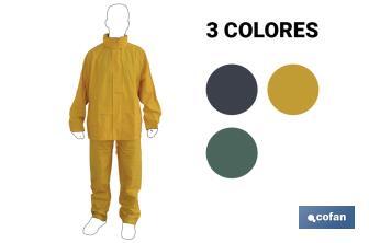 Traje de Agua Poliuretano/PVC (Azul Marino) - Cofan