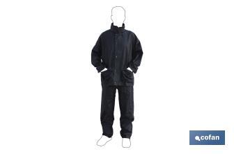 Rain Suit | PVC & Polyurethane | Several Colours | With two pockets and hidden hook in the neck - Cofan
