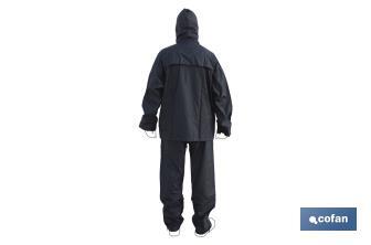 Rain Suit | PVC & Polyurethane | Several Colours | With two pockets and hidden hook in the neck - Cofan