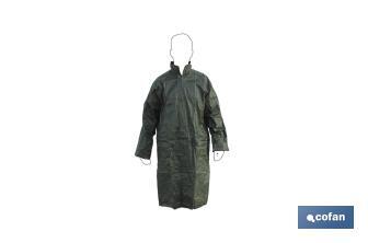 Abrigo de Lluvia | Color Verde | Fabricado en Poliester y PVC | Costuras Termoselladas - Cofan