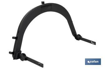 Soporte de malla protectora para casco de obra| Medidas del soporte 24 x 17 x 2 cm | Soporte universal - Cofan