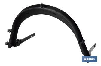 Soporte de malla protectora para casco de obra| Medidas del soporte 24 x 17 x 2 cm | Soporte universal - Cofan