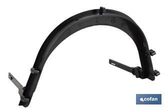 Soporte de malla protectora para casco de obra| Medidas del soporte 24 x 17 x 2 cm | Soporte universal - Cofan