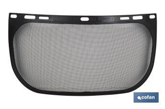 Pantalla con Protección de Rejilla | Medida de la pantalla 310 x 200 mm | Protección facial para diversos trabajos - Cofan
