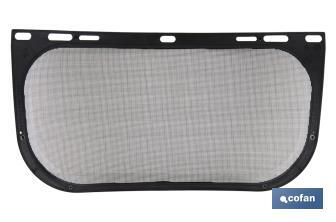 Pantalla con Protección de Rejilla | Medida de la pantalla 310 x 200 mm | Protección facial para diversos trabajos - Cofan