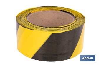 Fita de Sinalização AMARELA/PRETA - Cofan