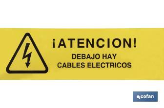 Cinta Balizamiento "CABLES ELECTRICOS" - Cofan