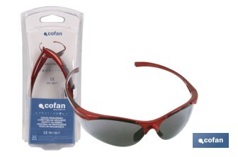 Blíster Gafa de Seguridad Anatómica |  Lentes de protección frente a Rayos UV | Ultraligeras para un uso intensivo - Cofan
