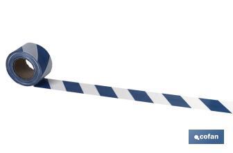 Warning tape "BLUE/WHITE" - Cofan