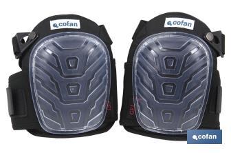 Pack of 2 knee pads | Double elastic band | Gel pads - Cofan