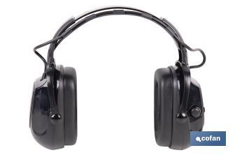 Cascos antirruido con Bluetooth | Reducción de sonido (SNR) 29 dB | Protección auditiva con micrófono y control de volumen - Cofan