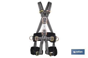 Safety Harness for Suspension works. Adjustable Leg Loops and Belt. Standard One Size Fits All - Cofan
