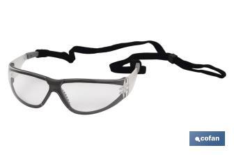 Wraparound safety glasses | Scratch resistant glasses | Greater safety in do-it-yourself projects and welding works, among others - Cofan