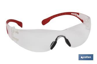Gafas protectoras de seguridad super ligeras | Con lente clara | Mayor protección y seguridad en el trabajo - Cofan