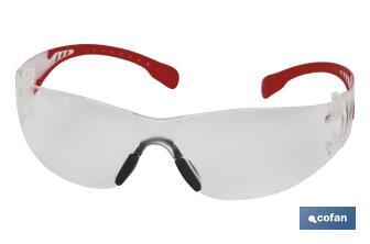Gafas protectoras de seguridad super ligeras | Con lente clara | Mayor protección y seguridad en el trabajo - Cofan
