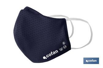 Reusable fabric face mask | 3-ply cloth face mask | Available in different colours - Cofan