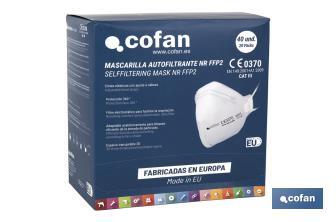 Mascarilla FFP2 NR con ajuste en cabeza - Cofan