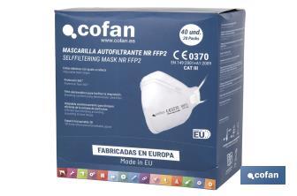 Mascarilla FFP2 NR con ajuste en cabeza - Cofan