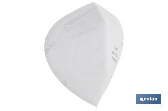 FFP2 NR Folding Face Mask | White | Self Filtering Mask | Disposable Mask - Cofan