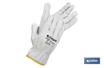 Heat-resistant safety buffalo leather driver glove | Available sizes: 7, 8, 9, 10 and 11. - Cofan