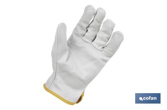 Heat-resistant safety buffalo leather driver glove | Available sizes: 7, 8, 9, 10 and 11. - Cofan