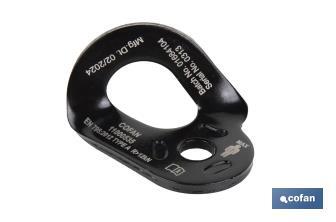 Placa de anclaje conforme a EN 795:2012 | Anclaje tipo A | Material: Acero | Resistencia: 23 kN | Fijación de Ø10,5 mm - Cofan
