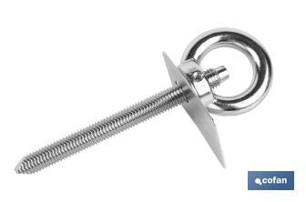 Punto de anclaje de acero inoxidable 304 | Resistencia: 23 kN | Conforme a EN 795:2012 | Ideal para trabajos verticales - Cofan
